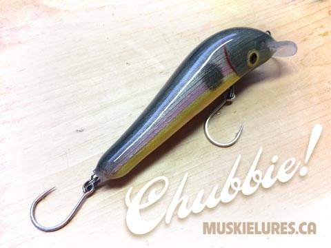 Custom Hand Painted Wood Muskie Lure